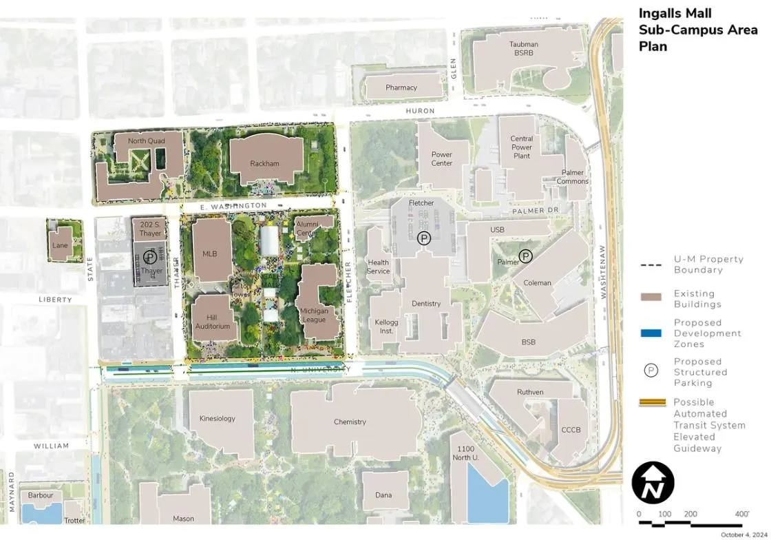 Ingalls Mall area map