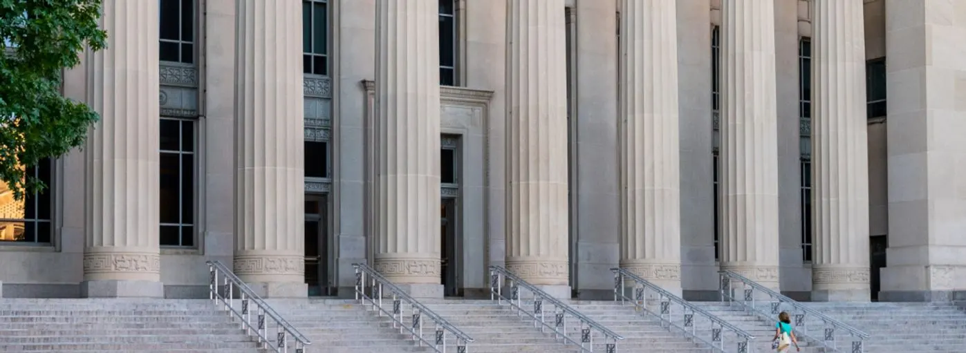 The columns of Angell Hall