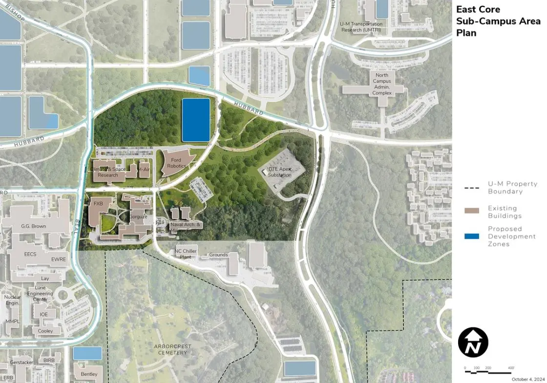 East Core Area map