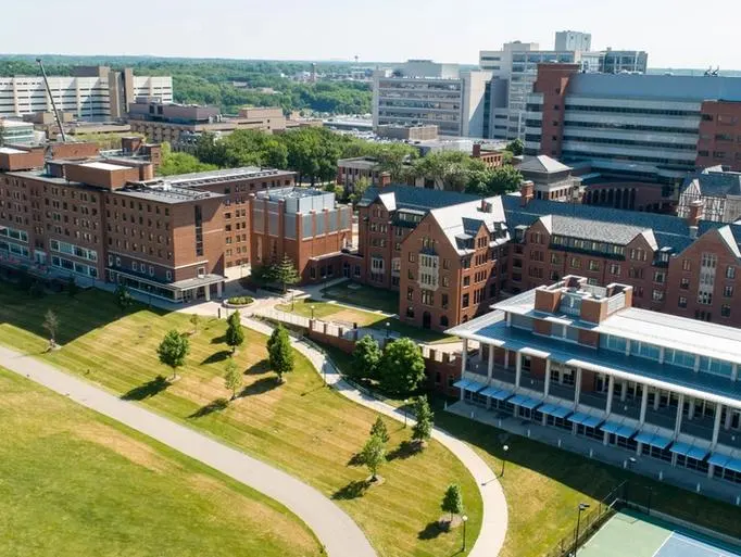 An aerial view of the Hill Area