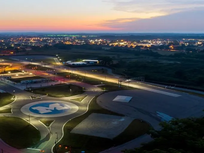 An aerial view of the the Northeast Area of North Campus