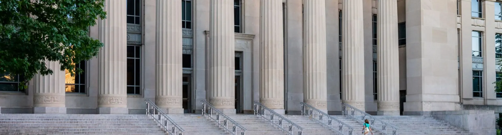 The columns of Angell Hall