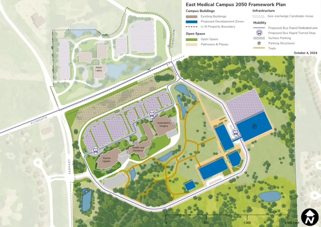 East Medical Campus framework map