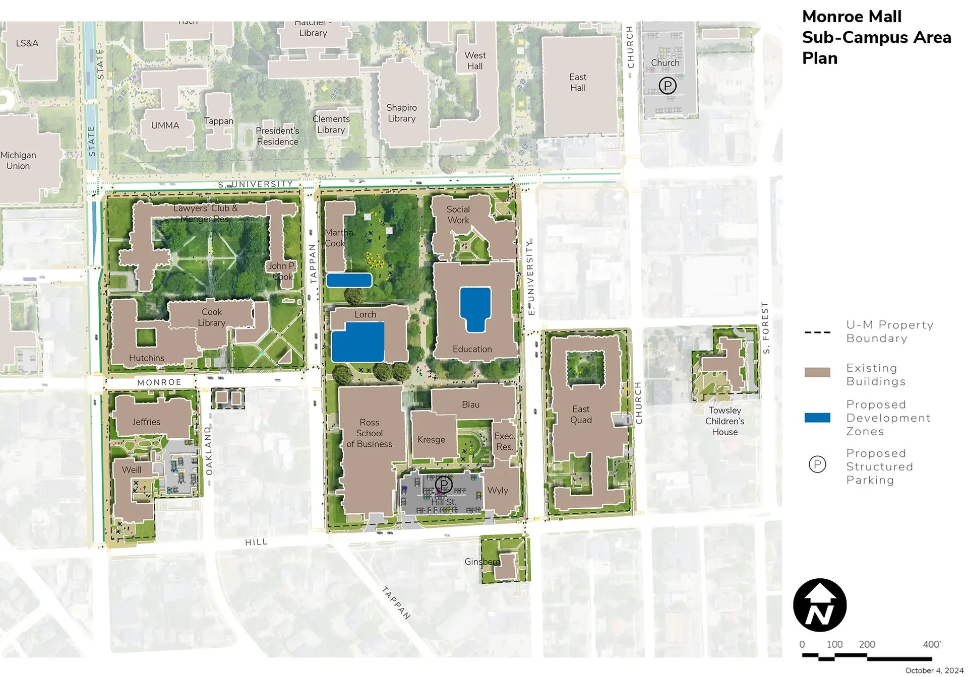 Monroe Mall Area map