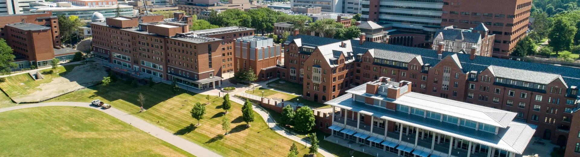 An aerial view of the Hill Area