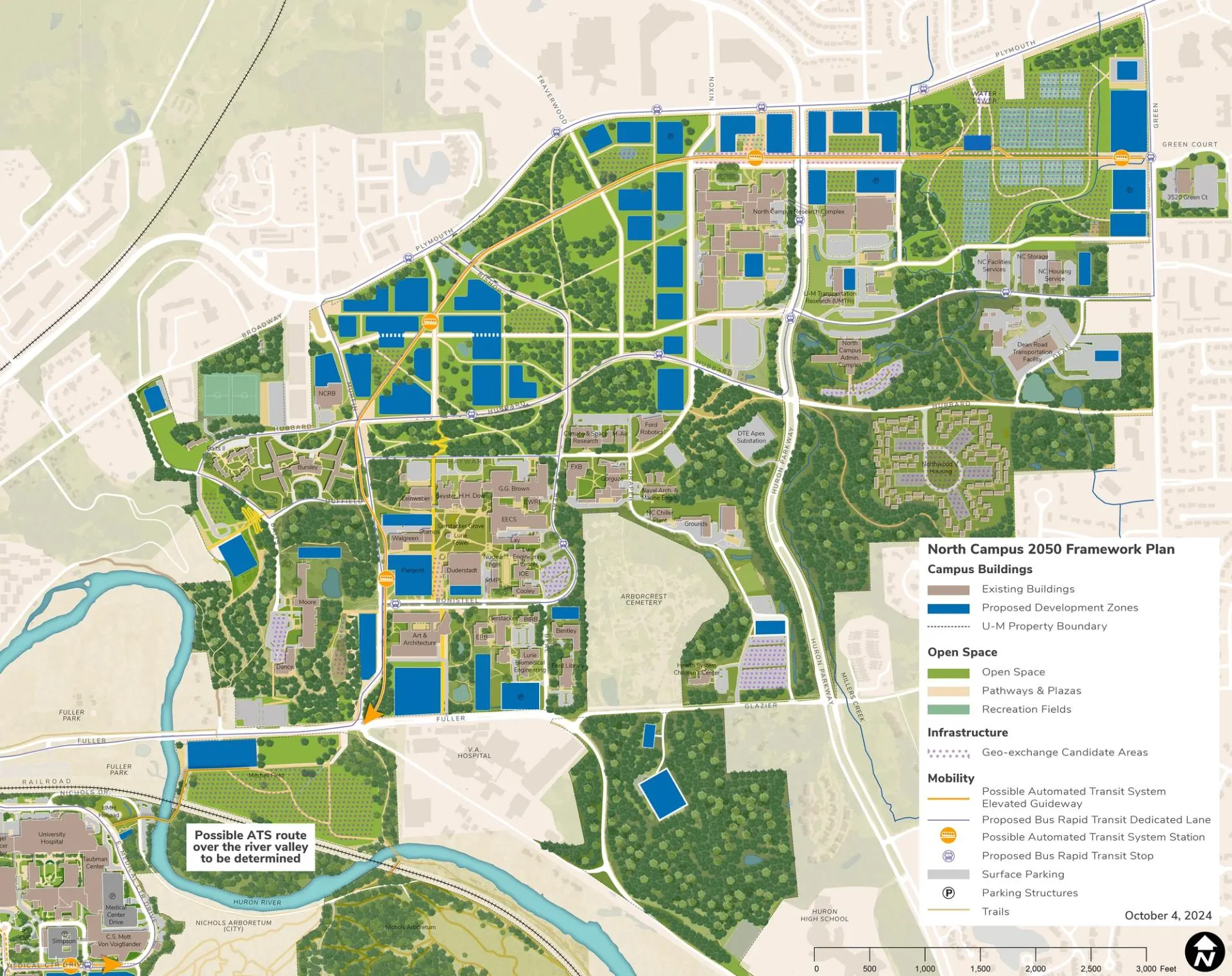 North Campus framework map