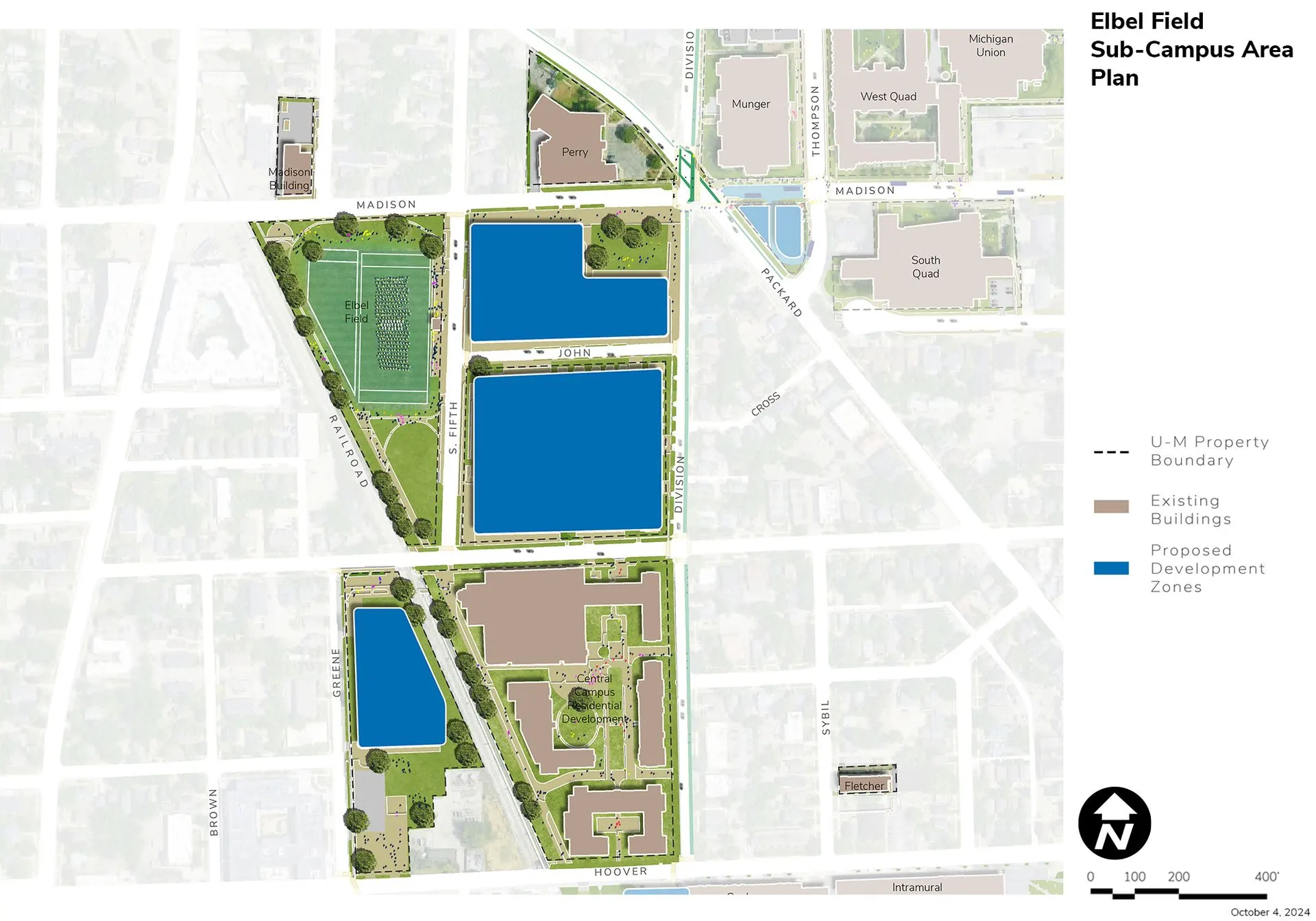 Elbel Field Area map