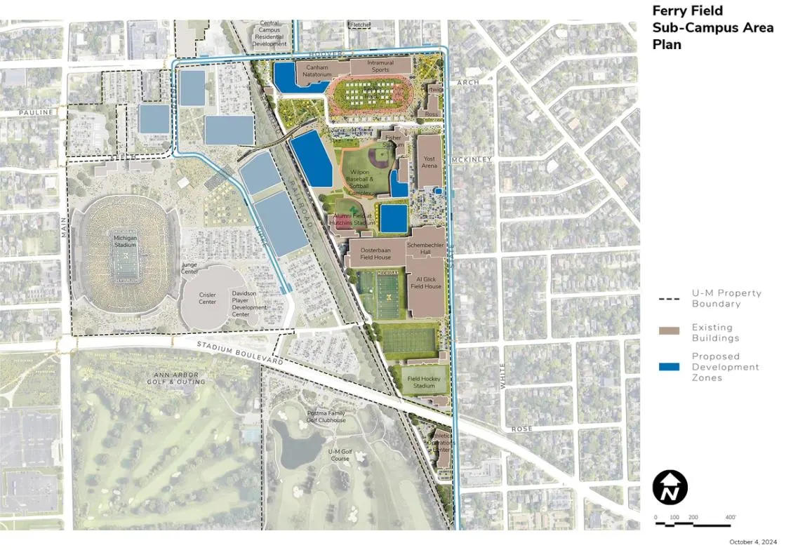 Ferry Field area map